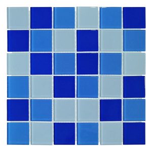 Glazed Mosaic Tile 48MMX48MM Denim