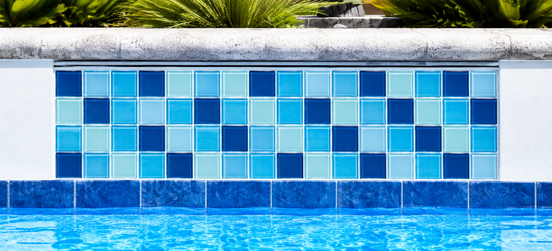 Glass Mosaic Aqua Blue - Image 3
