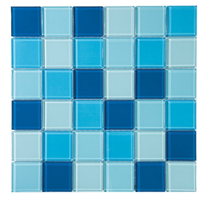 Glass Mosaic Aqua Blue