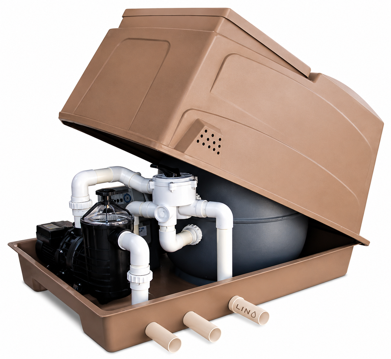 3 Bag Filter, 0.75kW Pump&DB Board in Pump Box
